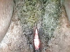 Ah sheila!  62 ano de idade vovó preta com bichano molhado cinza